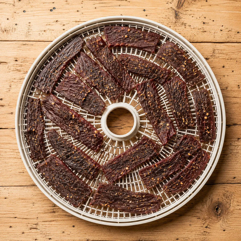 Slow-dried strips