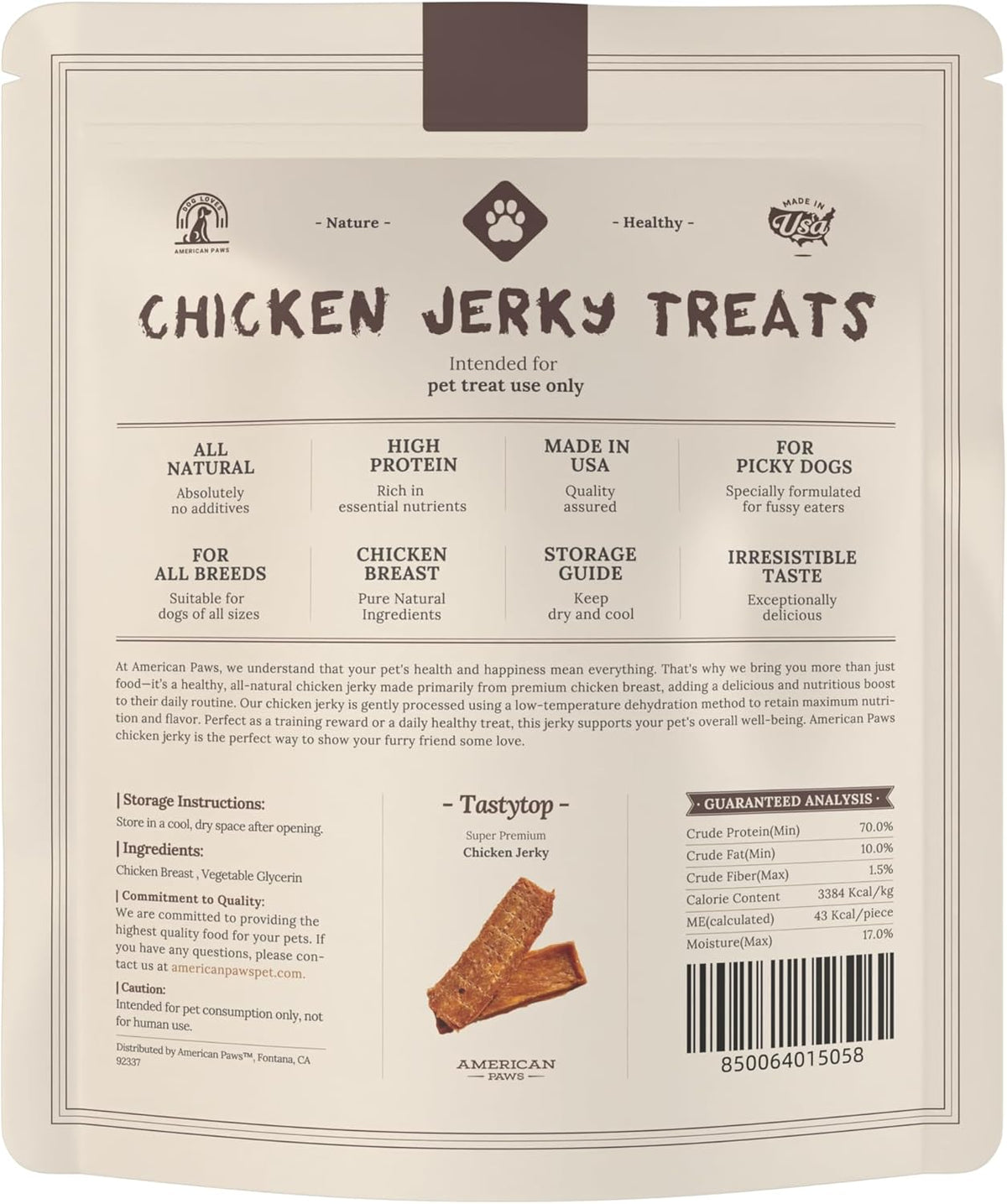 Chicken Training Treats for Dogs — All-Natural High-Value Soft Jerky, Made in USA (2 lb)