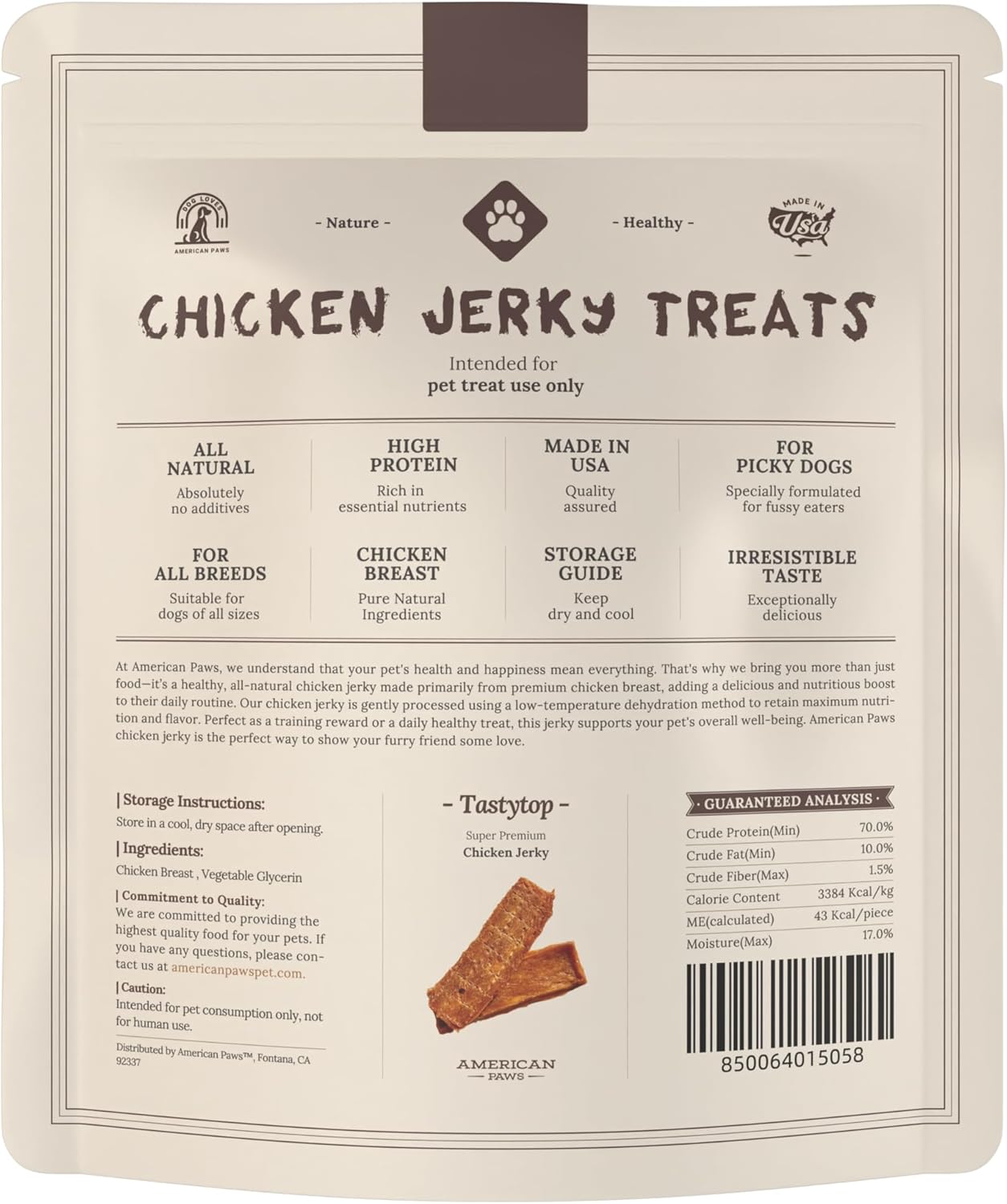 Chicken Training Treats for Dogs — All-Natural High-Value Soft Jerky, Made in USA (2 lb)