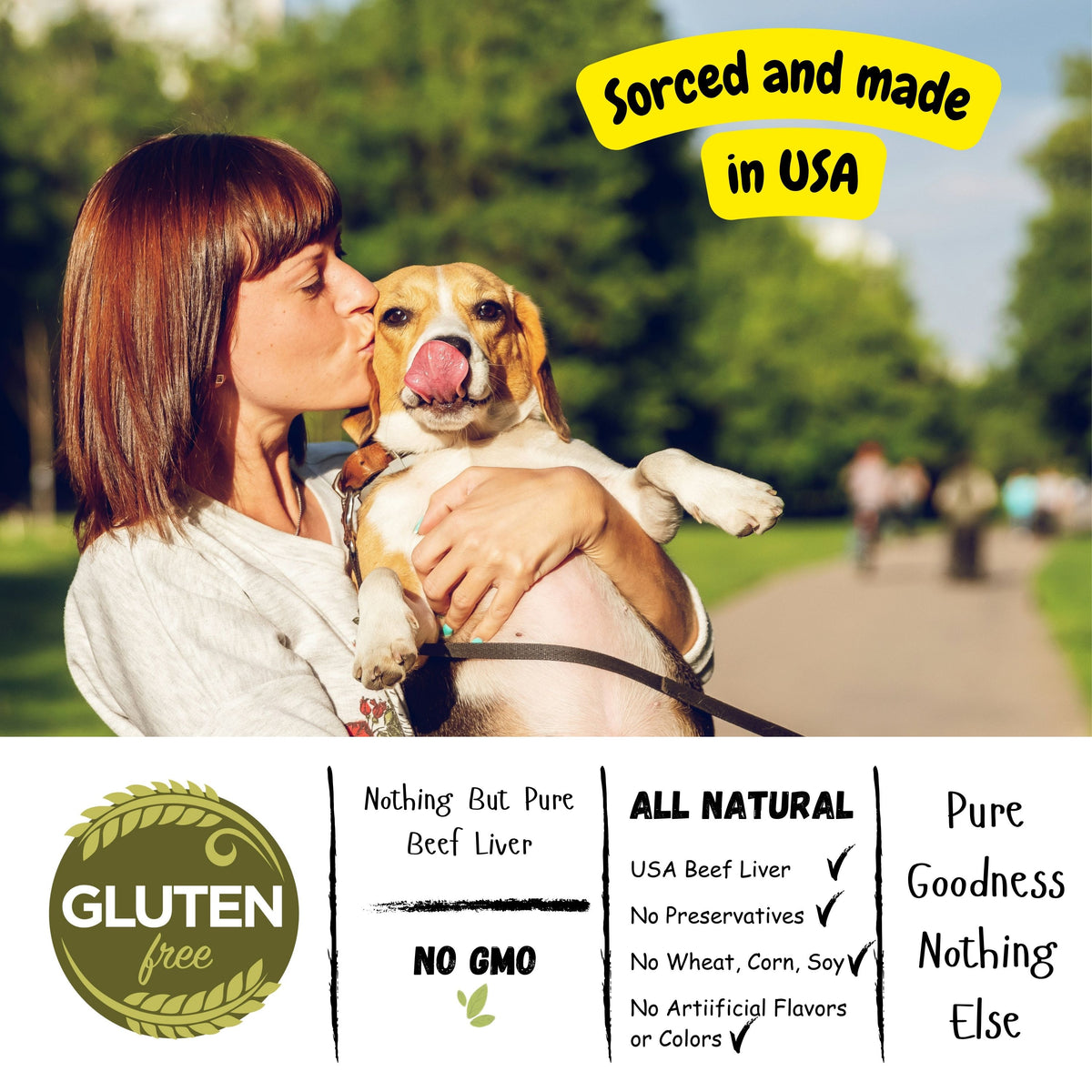 Freeze-Dried Beef Liver Dog Treats — Single-Ingredient Training Treats, 100% USA Beef (4 oz)