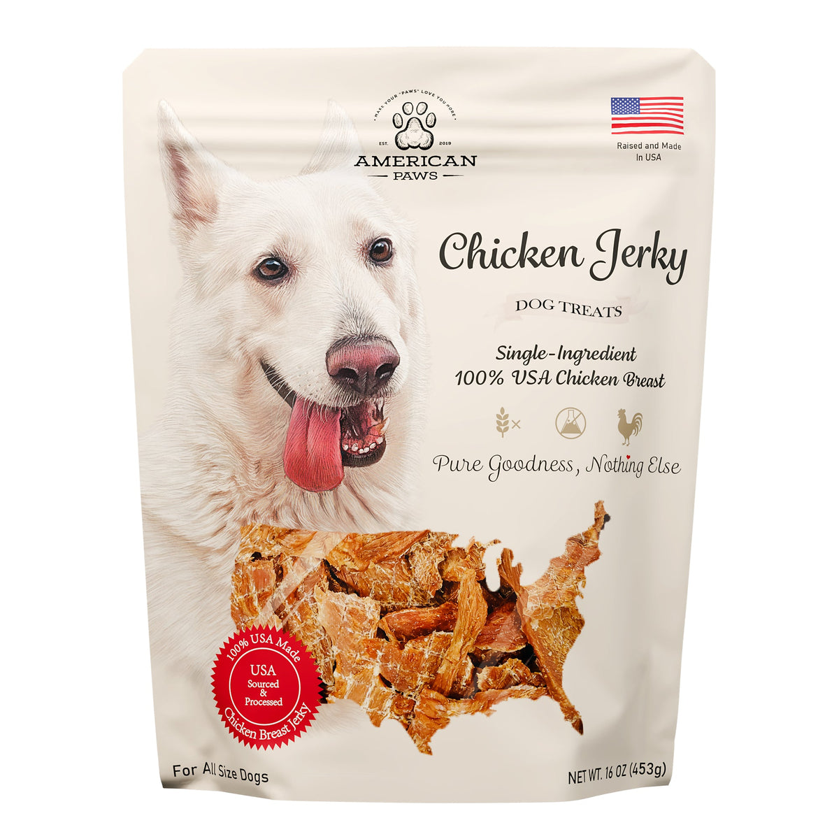 American Paws Chicken Jerky 1LB gallery 1