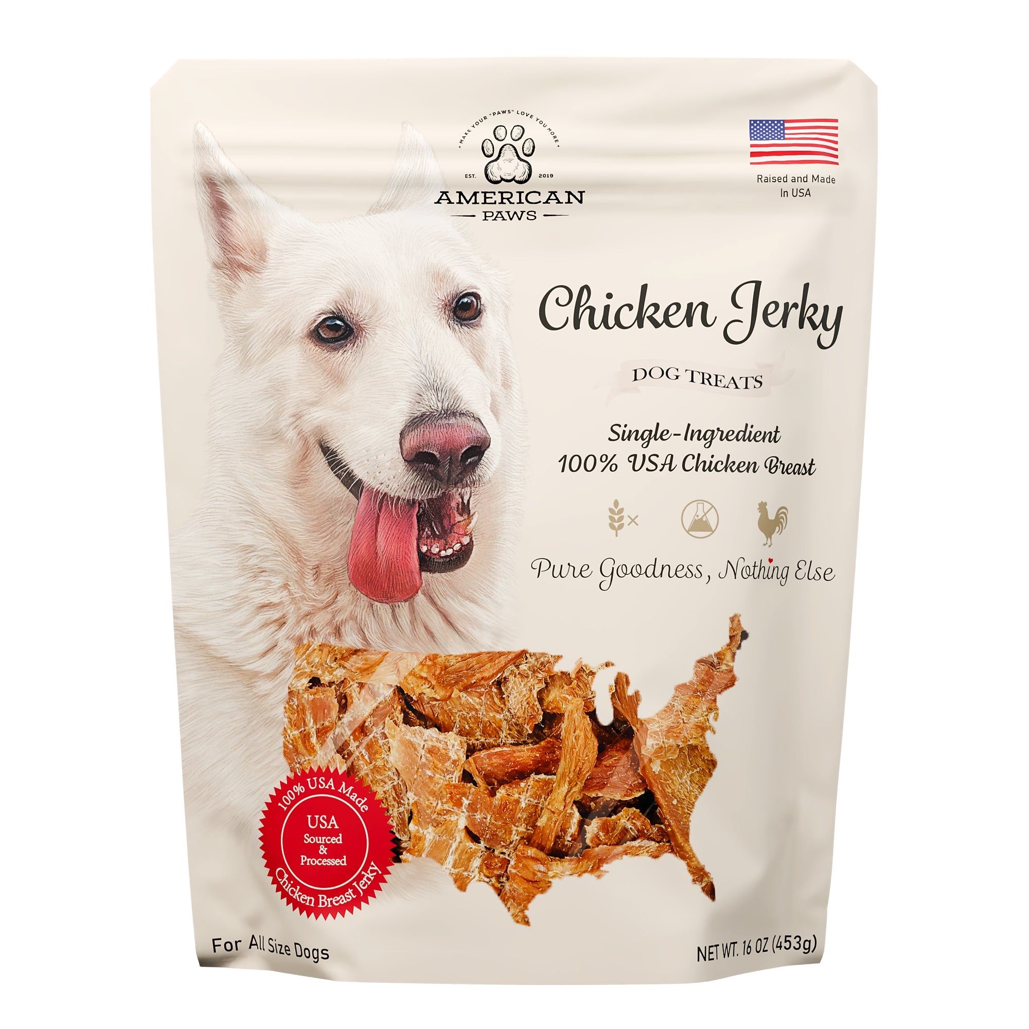 American Paws Chicken Jerky 1LB gallery 1