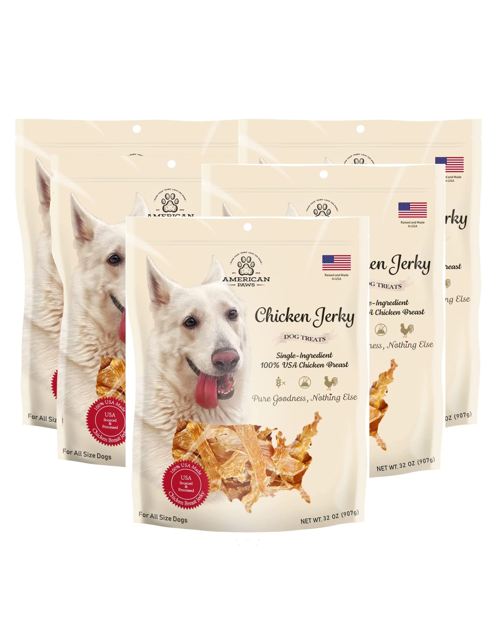 Chicken Jerky Dog Treats Made In USA American Paws